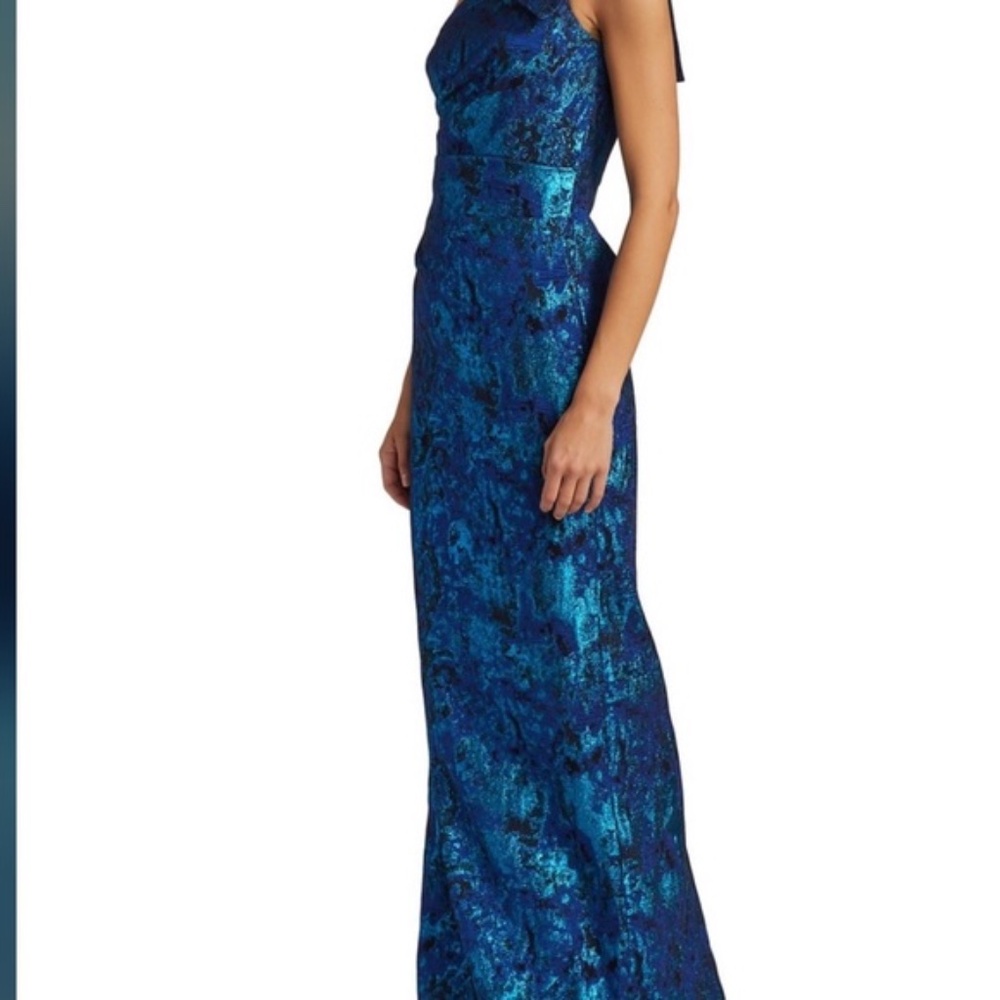 Teri Jon for Ricki Freeman One Shoulder, Formal Evening Gown, Mother of Bride 8 - Picture 3 of 9